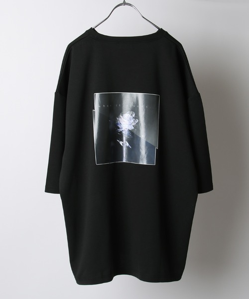 NILWAY（ニルウェイ）の「イージーケアポンチバックプリントグラフィックビッグTシャツ（Tシャツ/カットソー・メンズ・ホワイト/ブラック/ホワイト系/ブラック系・MEDIUM/LARGE）」の3枚目の写真