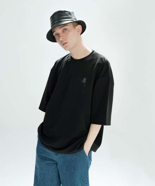 NILWAY（ニルウェイ）の「イージーケアポンチバックプリントグラフィックビッグTシャツ（Tシャツ/カットソー・メンズ・ホワイト/ブラック/ホワイト系/ブラック系・MEDIUM/LARGE）」の7枚目の写真