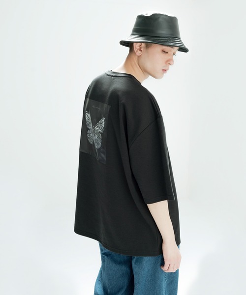 NILWAY（ニルウェイ）の「イージーケアポンチバックプリントグラフィックビッグTシャツ（Tシャツ/カットソー・メンズ・ホワイト/ブラック/ホワイト系/ブラック系・MEDIUM/LARGE）」の8枚目の写真