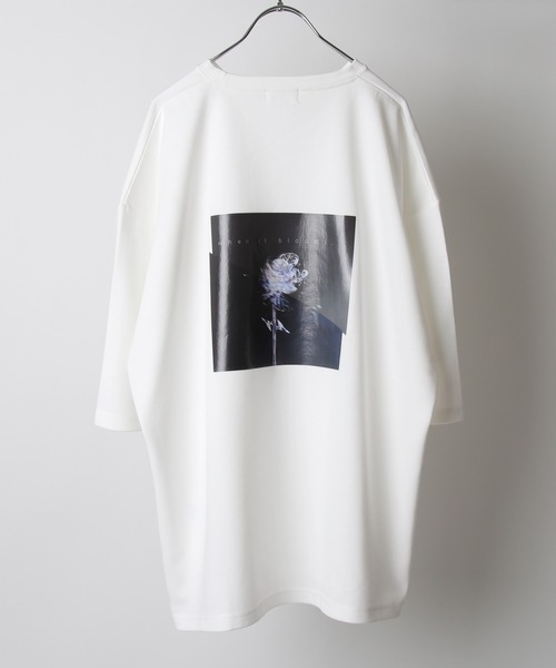 NILWAY（ニルウェイ）の「イージーケアポンチバックプリントグラフィックビッグTシャツ（Tシャツ/カットソー・メンズ・ホワイト/ブラック/ホワイト系/ブラック系・MEDIUM/LARGE）」の22枚目の写真