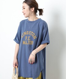 FREAK'S STORE | ▽【WEB限定】PENNEYS/ペニーズ　別注ピグメントフットボールTシャツ (ロゴTシャツ)(Tシャツ/カットソー)