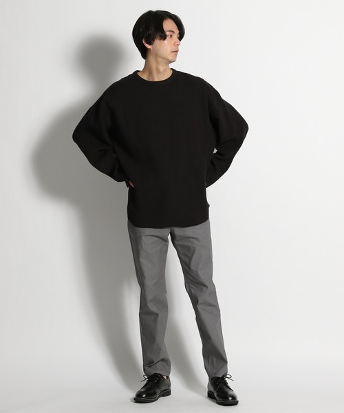 niko and（ニコアンド）の「ヘビービッグワッフルプルオーバー（T