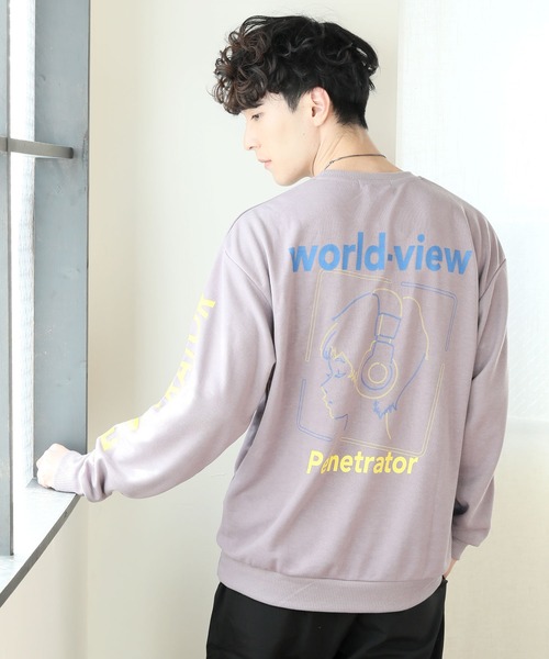 TopIsm(トップイズム)の「ワイドシルエット ガールズプリントスウェット(Tシャツ/カットソー・メンズ・ホワイト/グレー系その他/ブラック/ブルー系その他・L/M/LL)」の1枚目の写真