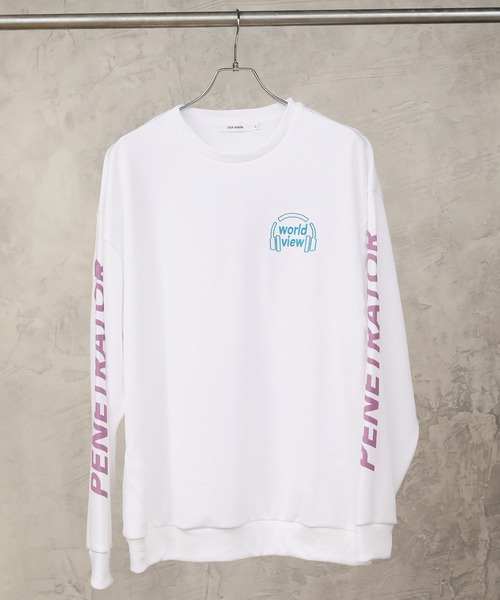 TopIsm(トップイズム)の「ワイドシルエット ガールズプリントスウェット(Tシャツ/カットソー・メンズ・ホワイト/グレー系その他/ブラック/ブルー系その他・L/M/LL)」の9枚目の写真