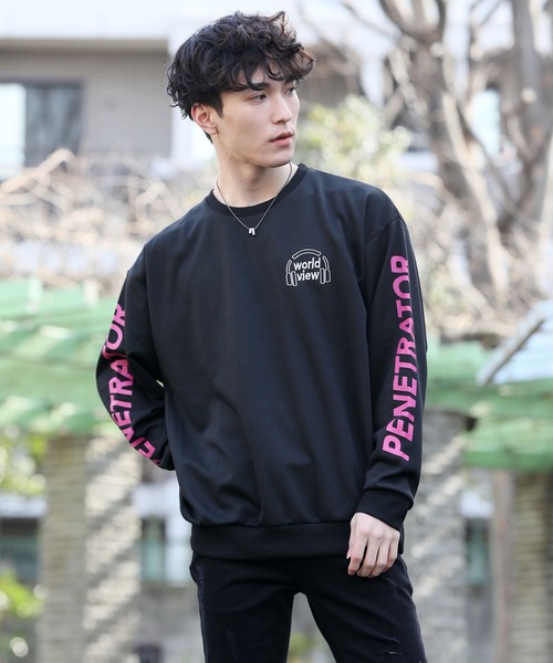 TopIsm(トップイズム)の「ワイドシルエット ガールズプリントスウェット(Tシャツ/カットソー・メンズ・ホワイト/グレー系その他/ブラック/ブルー系その他・L/M/LL)」の18枚目の写真