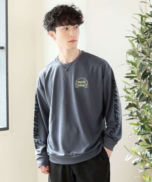 TopIsm(トップイズム)の「ワイドシルエット ガールズプリントスウェット(Tシャツ/カットソー・メンズ・ホワイト/グレー系その他/ブラック/ブルー系その他・L/M/LL)」の22枚目の写真