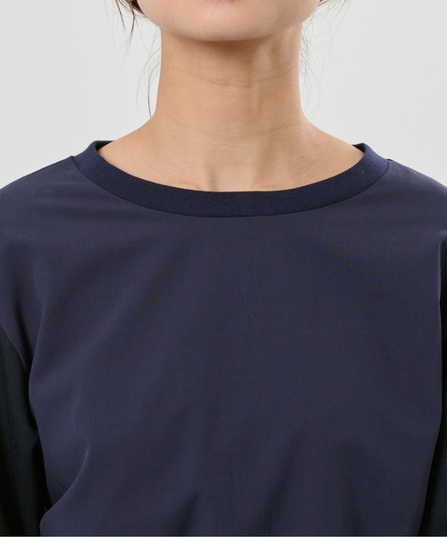 M nort（エムノート）の「【わたなべ麻衣プロデュース】ドッキングバックデザイントップス（Tシャツ/カットソー・レディース・ネイビー・FREE）」の14枚目の写真