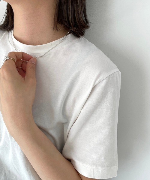 CANAL JEAN（キャナルジーン）の「Pt(ピーティー) ボールチェーンネックレス（ネックレス・レディース・シルバー・ONE SIZE）」の4枚目の写真