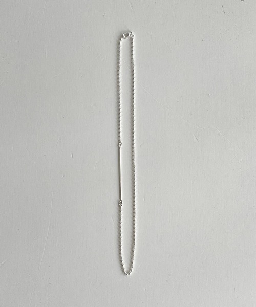 CANAL JEAN（キャナルジーン）の「Pt(ピーティー) ボールチェーンネックレス（ネックレス・レディース・シルバー・ONE SIZE）」の2枚目の写真