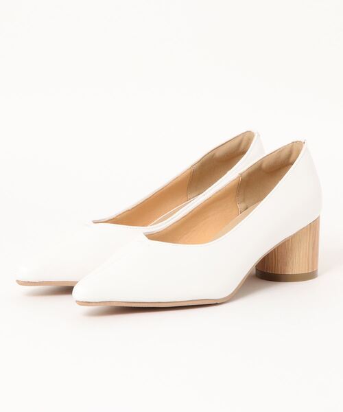 KOBE LETTUCE（コウベレタス）の「センターシームステッチパンプス（パンプス・レディース・イエロー/ブラック/アイボリー・M/S/LL/L）」の6枚目の写真