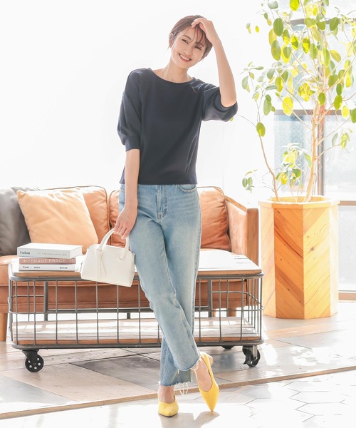 KOBE LETTUCE（コウベレタス）の「センターシームステッチパンプス（パンプス・レディース・イエロー/ブラック/アイボリー・M/S/LL/L）」の14枚目の写真