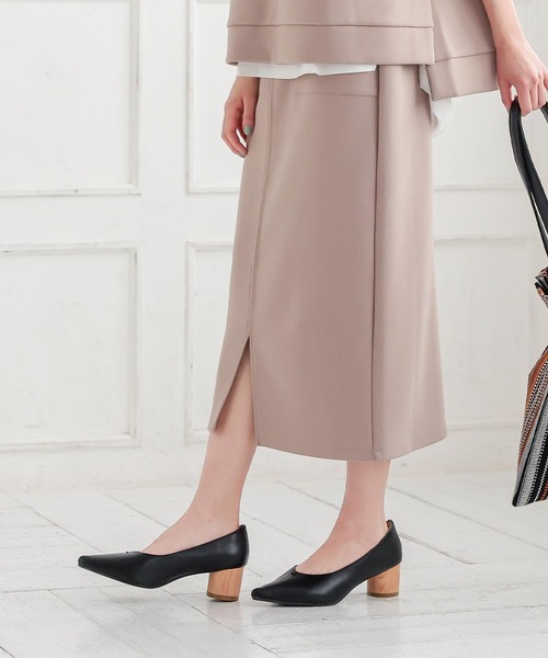 KOBE LETTUCE（コウベレタス）の「センターシームステッチパンプス（パンプス・レディース・イエロー/ブラック/アイボリー・M/S/LL/L）」の9枚目の写真