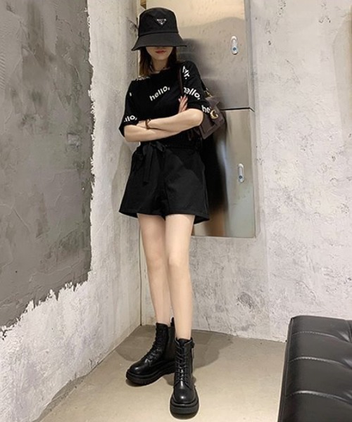 KOR（ケーオーアール）の「レースアップショートブーツ（ブーツ・レディース・ベージュ/ブラック・38/40/39/35/36/37）」の6枚目の写真