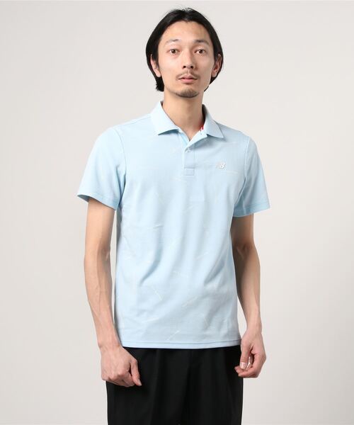 New Balance Golf(ニューバランスゴルフ)の「COOLMAX ストレッチカノコ 半袖ポロシャツ (MENS SPORT)(ポロシャツ)」|ブルー