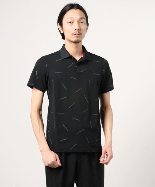 New Balance Golf(ニューバランスゴルフ)の「COOLMAX ストレッチカノコ 半袖ポロシャツ (MENS SPORT)(ポロシャツ)」|ブラック