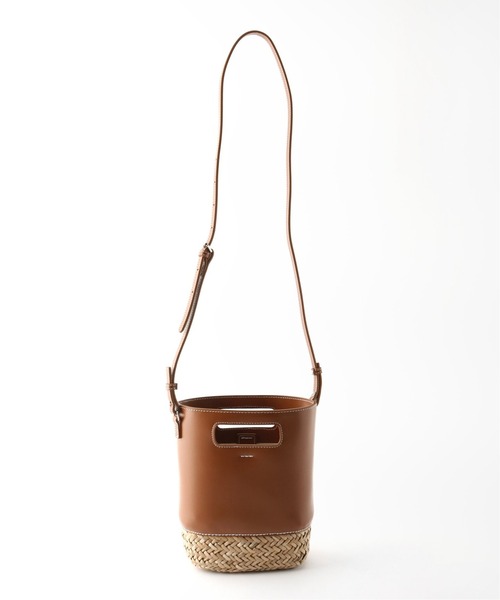 JOURNAL STANDARD（ジャーナルスタンダード）の「【YAHKI /ヤーキ】STRAW 2WAY ：ショルダーバッグ（ショルダーバッグ・レディース・キャメル/ブラック・FREE）」の3枚目の写真