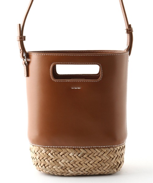 JOURNAL STANDARD（ジャーナルスタンダード）の「【YAHKI /ヤーキ】STRAW 2WAY ：ショルダーバッグ（ショルダーバッグ・レディース・キャメル/ブラック・FREE）」の15枚目の写真