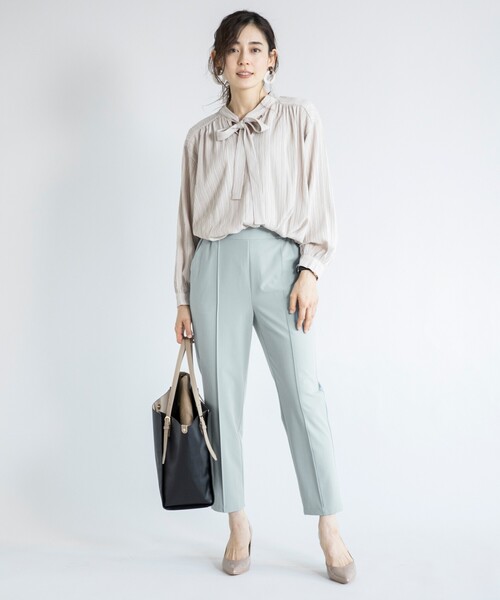 THE SHOP TK （ザ ショップ ティーケー ）の「◆イージーテーパードパンツ（その他パンツ・レディース・ライトベージュ/サックスブルー/ネイビー・11/12/13/14）」の10枚目の写真