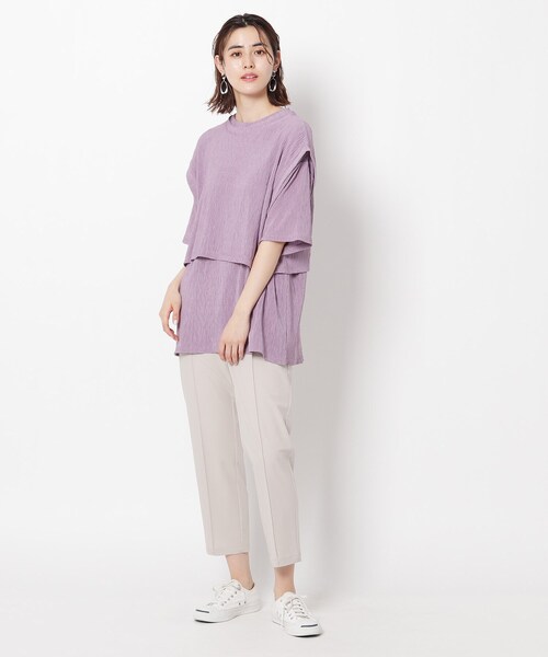 THE SHOP TK （ザ ショップ ティーケー ）の「◆イージーテーパードパンツ（その他パンツ・レディース・ライトベージュ/サックスブルー/ネイビー・11/12/13/14）」の14枚目の写真