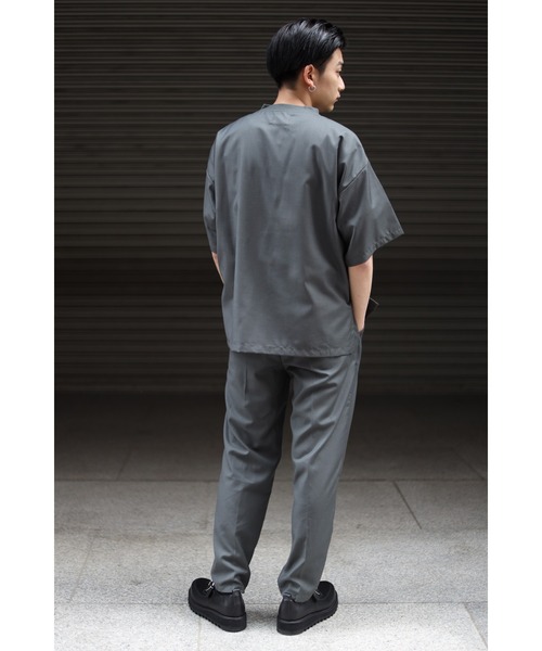 CREARE -LINO-（クレアーレリノ）の「TR胸ポケット プルオーバーオーバーシャツ<セットアップ>（シャツ/ブラウス・メンズ・ブラック/カーキ/グレイッシュベージュ・M/L）」の18枚目の写真