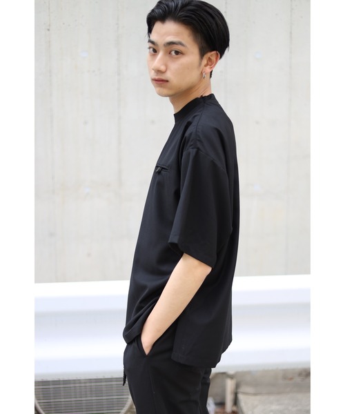 CREARE -LINO-（クレアーレリノ）の「TR胸ポケット プルオーバーオーバーシャツ<セットアップ>（シャツ/ブラウス・メンズ・ブラック/カーキ/グレイッシュベージュ・M/L）」の12枚目の写真