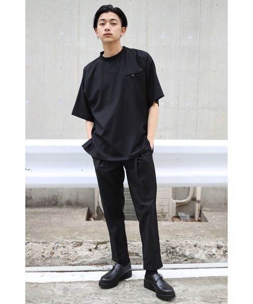 CREARE -LINO-（クレアーレリノ）の「TR胸ポケット プルオーバーオーバーシャツ<セットアップ>（シャツ/ブラウス・メンズ・ブラック/カーキ/グレイッシュベージュ・M/L）」の6枚目の写真