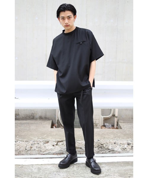 CREARE -LINO-（クレアーレリノ）の「TR胸ポケット プルオーバーオーバーシャツ<セットアップ>（シャツ/ブラウス・メンズ・ブラック/カーキ/グレイッシュベージュ・M/L）」の9枚目の写真