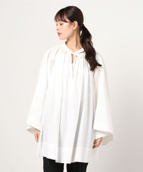 YOUNG&OLSEN The DRYGOODS STORE（ヤングアンドオルセン）の「【YOUNG & OLSEN The DRYGOODS STORE】/VINTAGE FRENCH TUNIC（シャツ/ブラウス・レディース・ブラック/ベージュ/ホワイト・FREE）」の2枚目の写真