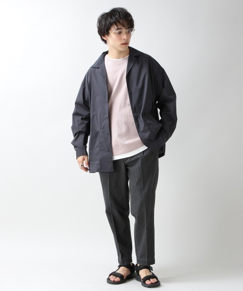 RAGEBLUE（レイジブルー）の「オープンカラー/ルーズシャツカーディガン/941616（シャツ/ブラウス・メンズ・ブラック/グリーン系その他・MEDIUM/LARGE）」の15枚目の写真