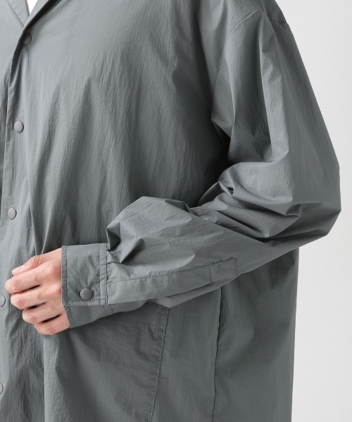 RAGEBLUE（レイジブルー）の「オープンカラー/ルーズシャツカーディガン/941616（シャツ/ブラウス・メンズ・ブラック/グリーン系その他・MEDIUM/LARGE）」の16枚目の写真