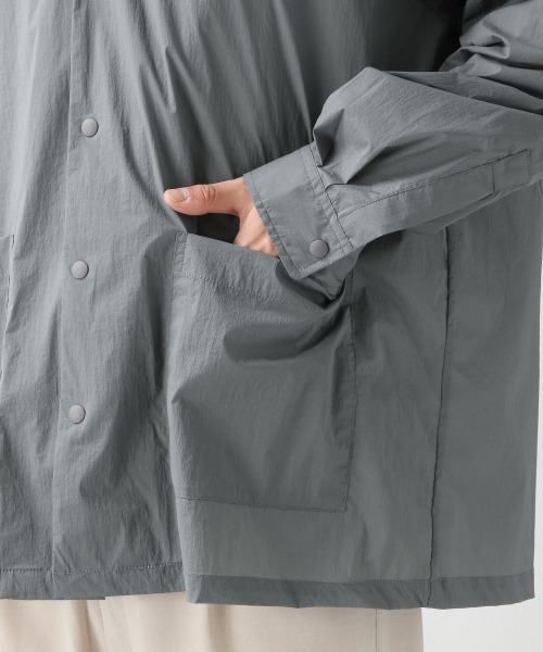 RAGEBLUE（レイジブルー）の「オープンカラー/ルーズシャツカーディガン/941616（シャツ/ブラウス・メンズ・ブラック/グリーン系その他・MEDIUM/LARGE）」の4枚目の写真