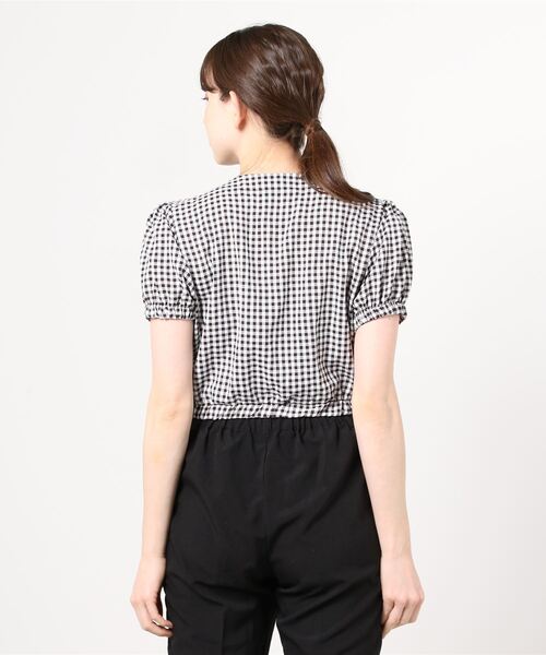 WC（ダブル シー）の「ギンガムドロストショートトップス（シャツ/ブラウス・レディース・その他1/サックスブルー/ホワイト/レッド/ブラック・FREE）」の13枚目の写真