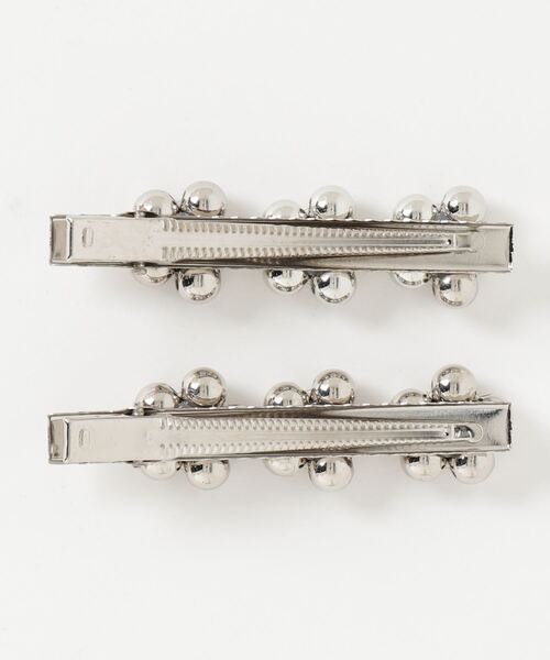 WEGO（ウィゴー）の「WEGO/【2点セット】メタルフラワークリップ（バレッタ/ヘアクリップ・レディース・レッド/シルバー/ブルー・FREE）」の7枚目の写真