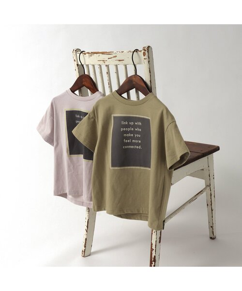 BREEZE by saori(ブリーズバイサオリ)の「WEB限定 ロゴTシャツ【BREEZE by saori】(Tシャツ/カットソー・キッズ・ブラック/ベージュ/オフホワイト/カーキ・90/100/110/120/130/140/150)」の20枚目の写真