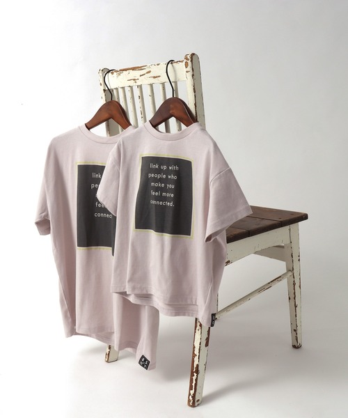 BREEZE by saori(ブリーズバイサオリ)の「WEB限定 ロゴTシャツ【BREEZE by saori】(Tシャツ/カットソー・キッズ・ブラック/ベージュ/オフホワイト/カーキ・90/100/110/120/130/140/150)」の2枚目の写真