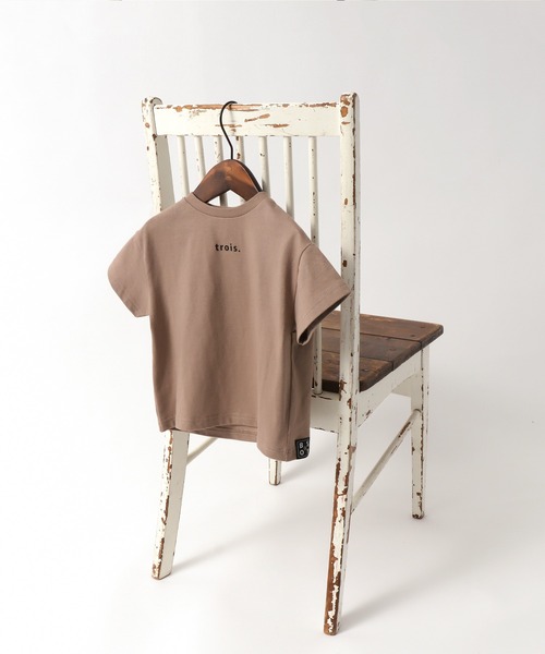 BREEZE by saori(ブリーズバイサオリ)の「WEB限定 ロゴTシャツ【BREEZE by saori】(Tシャツ/カットソー・キッズ・ブラック/ベージュ/オフホワイト/カーキ・90/100/110/120/130/140/150)」の9枚目の写真