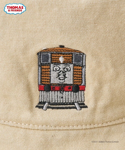 CIAOPANIC TYPY（チャオパニックティピー）の「【きかんしゃトーマス】コラボ切りっ放しバケットハット（ハット・キッズ・ベージュ/レッド/ブルー/グリーン・54）」の13枚目の写真
