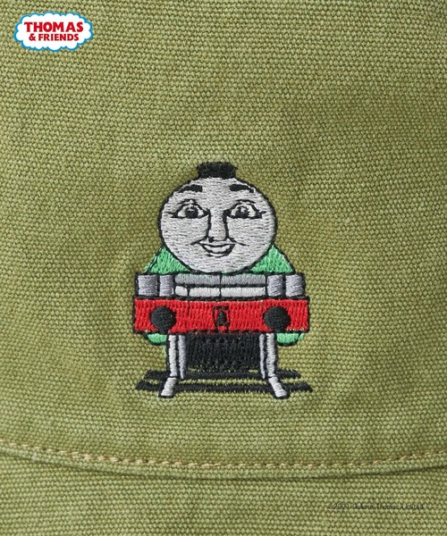 CIAOPANIC TYPY（チャオパニックティピー）の「【きかんしゃトーマス】コラボ切りっ放しバケットハット（ハット・キッズ・ベージュ/レッド/ブルー/グリーン・54）」の10枚目の写真