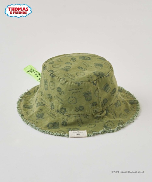 CIAOPANIC TYPY（チャオパニックティピー）の「【きかんしゃトーマス】コラボ切りっ放しバケットハット（ハット・キッズ・ベージュ/レッド/ブルー/グリーン・54）」の9枚目の写真