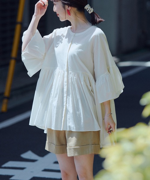 VIS(ビス)の「ストレッチツイルショートパンツ(その他パンツ・レディース・ブラック/ベージュ系その他・M/S)」の1枚目の写真