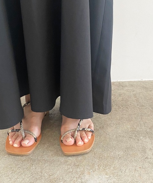 MADEMOISELLE ROPE'（マドモアゼル ロペ）の「【2WAY】ボリュームスリーブロングワンピース（ワンピース・レディース・ワイン/グリーン系その他/ブラック・38）」の6枚目の写真