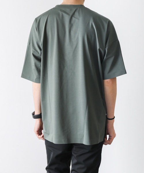 【関税込み】ATTACHMENT グレー パネル Tシャツ ATTACHMENT（アタッチメント）の「HIGH GAUGE JERSEY TECHNICAL