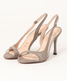 Limit till 2359（リミットティルリミットティルトゥエンティスリーフィフティナイン）の「Limit till 2359 リミットティル2359 クリアバイアスデザインヒールサンダル（サンダル）」