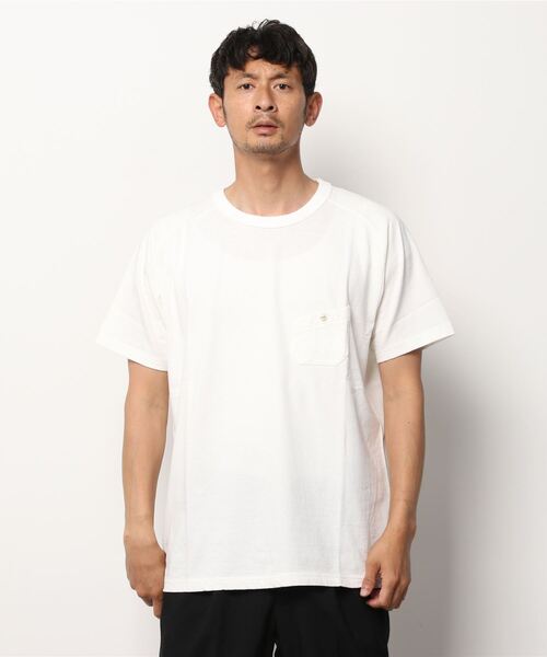 Nigel Cabourn（ナイジェルケーボン）の「Nigel Cabourn [CLASSIC] NEW BASIC T-SHIRT (ナイジェルケーボン )(3colors)(Men's)(80420021020)（Tシャツ/カットソー・メンズ・ブラック/オフホワイト/インディゴブルー・48/50）」の8枚目の写真