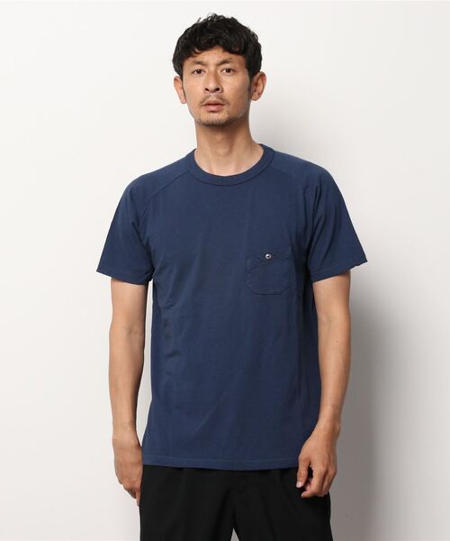 Nigel Cabourn（ナイジェルケーボン）の「Nigel Cabourn [CLASSIC] NEW BASIC T-SHIRT (ナイジェルケーボン )(3colors)(Men's)(80420021020)（Tシャツ/カットソー・メンズ・ブラック/オフホワイト/インディゴブルー・48/50）」の7枚目の写真