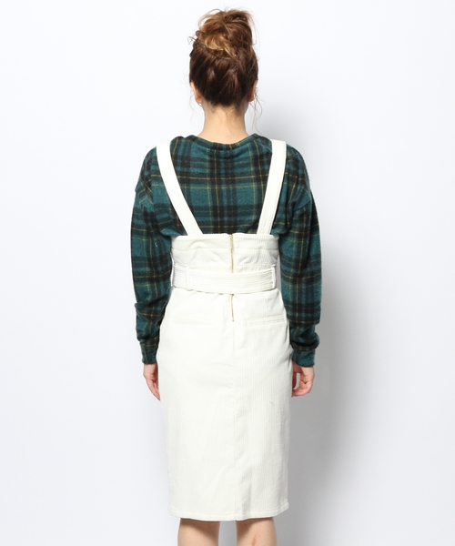 KIKKA THE DIARY OF（キッカ　ザ　ダイアリー　オブ）の「ソフトコーデュロイワンピース（ワンピース・レディース・アイボリー/ネイビー・38/36）」の11枚目の写真