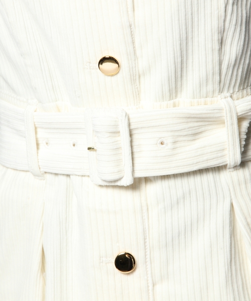 KIKKA THE DIARY OF（キッカ　ザ　ダイアリー　オブ）の「ソフトコーデュロイワンピース（ワンピース・レディース・アイボリー/ネイビー・38/36）」の6枚目の写真