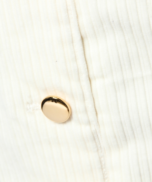 KIKKA THE DIARY OF（キッカ　ザ　ダイアリー　オブ）の「ソフトコーデュロイワンピース（ワンピース・レディース・アイボリー/ネイビー・38/36）」の3枚目の写真