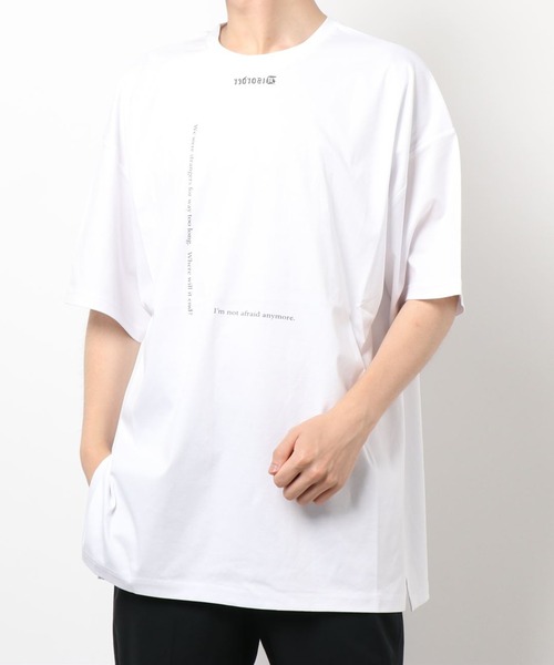 DANKE SCHON（ダンケシェーン）の「DankeSchon/ダンケシェーン/リフレクトチェーン半袖Tシャツ（Tシャツ/カットソー・メンズ・ホワイト/ブラック・FREE）」の3枚目の写真