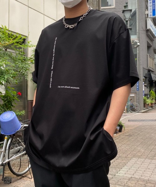 DANKE SCHON（ダンケシェーン）の「DankeSchon/ダンケシェーン/リフレクトチェーン半袖Tシャツ（Tシャツ/カットソー・メンズ・ホワイト/ブラック・FREE）」の7枚目の写真